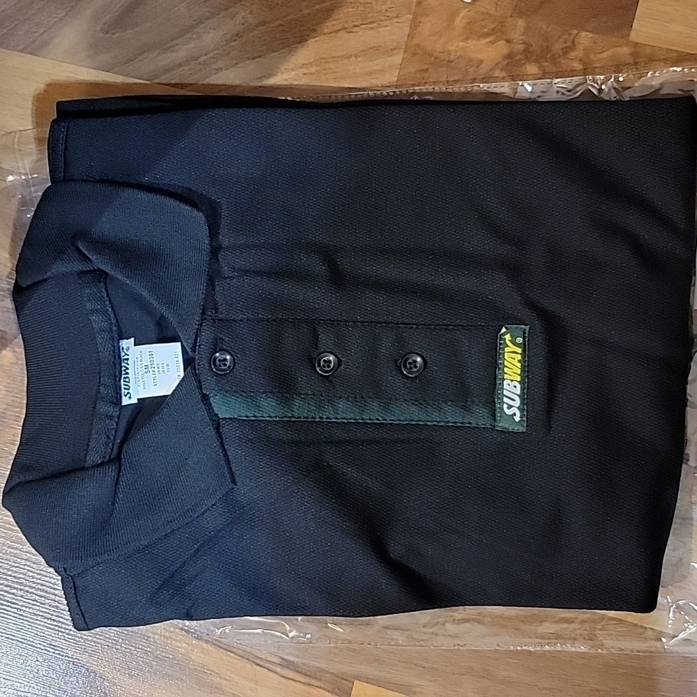 NEW Male Subway Polo Shirt sz Small
